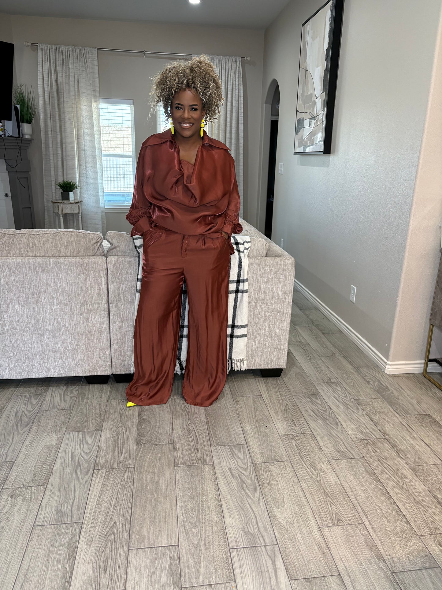 Bronze silk set