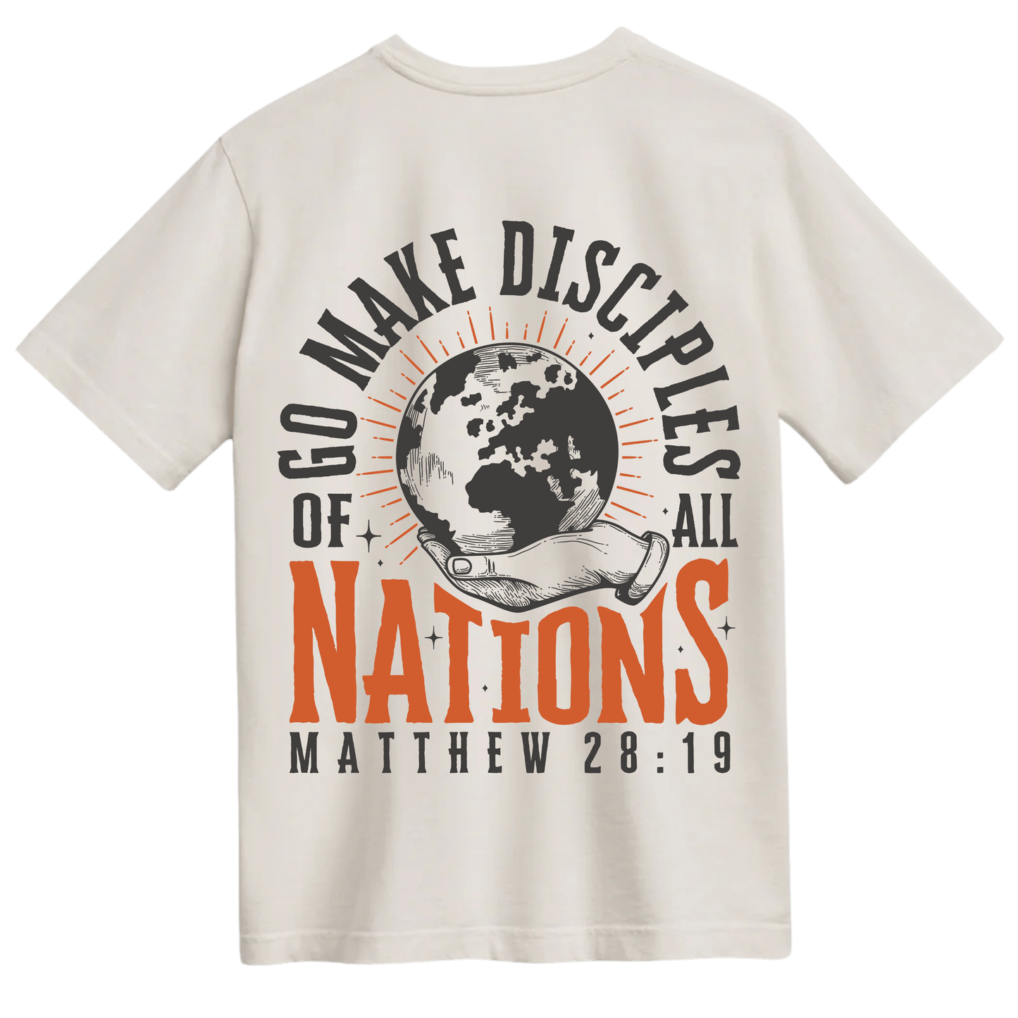 Go Make Disciples | Unisex Tee | English: Vintage white / Fearless - L