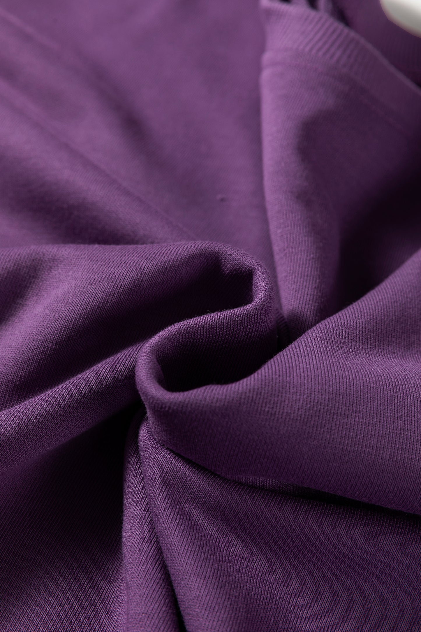 Orchid Mist Solid Color Oversize Slit Sweatshirt Ribbed Leggings 2pcs Set