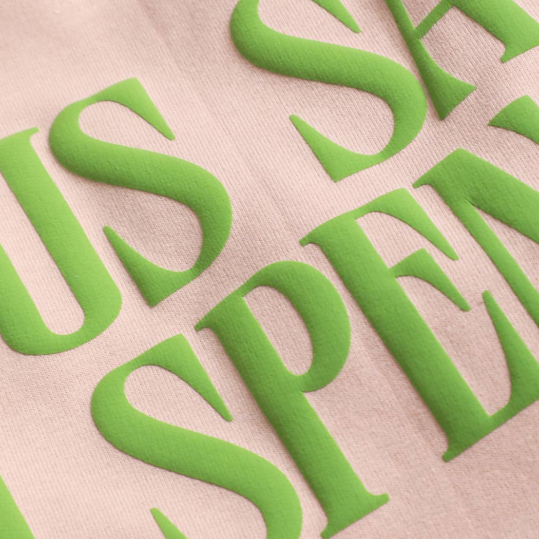 JESUS SAVES I SPEND PUFF MIDWEIGHT Sweatshirt: BROWN SAVANA / M